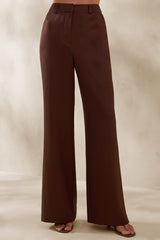 Seloria | Brown Wide-Leg Trouser